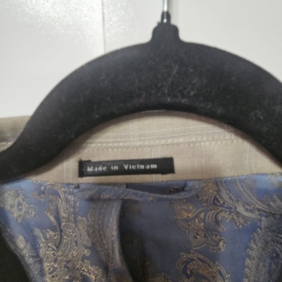 Steve Harvey Collection Beige Suit Jacket - Picture 4 of 14